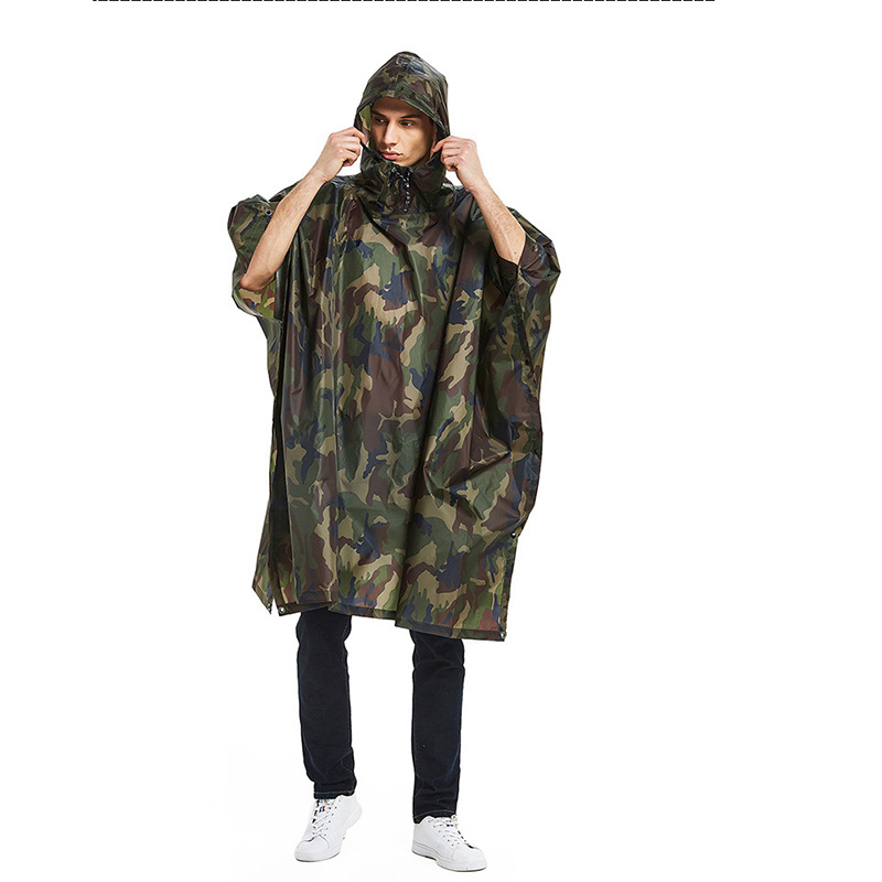 Camping Rain Poncho - 3 в 1: дождевик, рюкзак, чехол