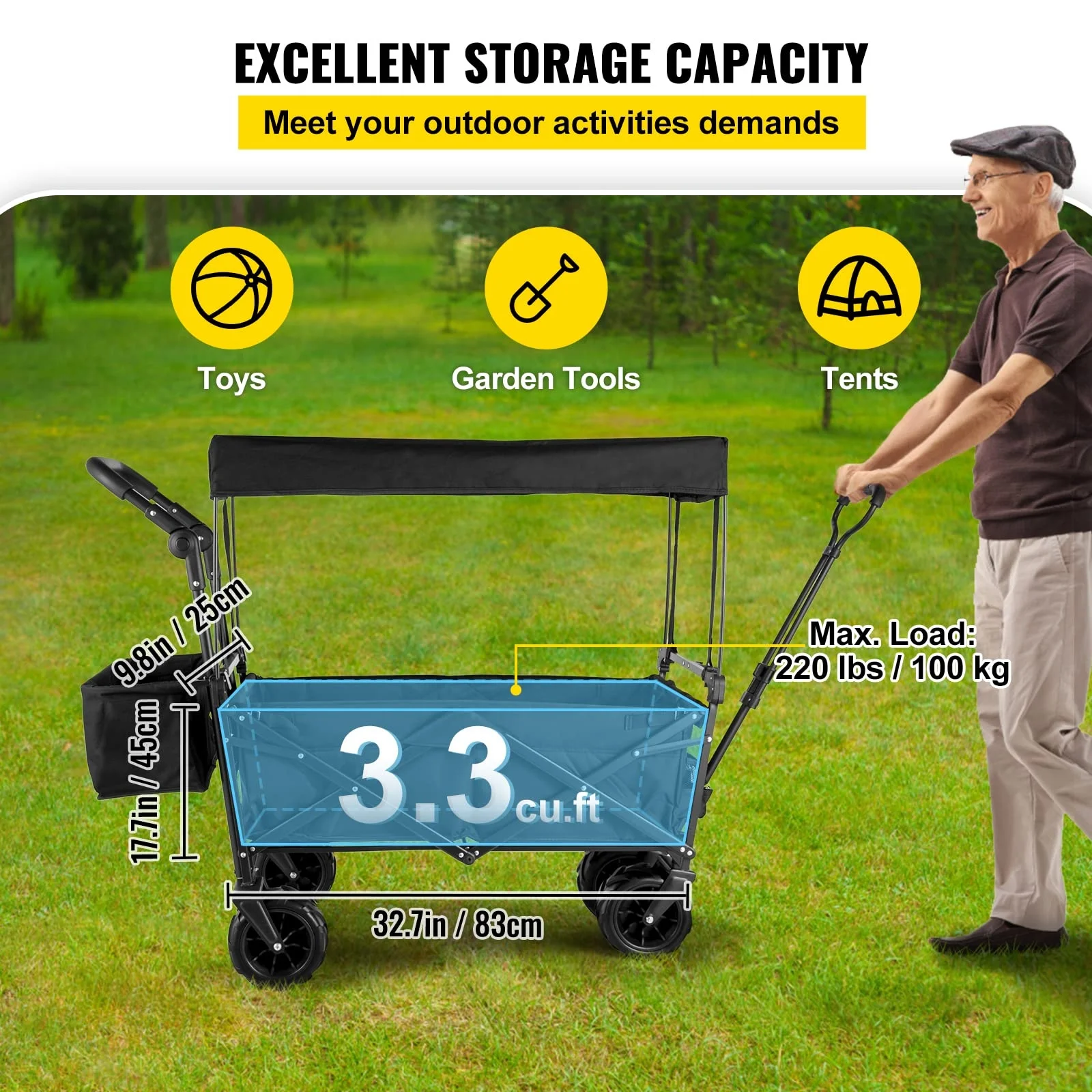 Складная тележка для кемпинга  – обзор и цена Outdoor Camping Trolley