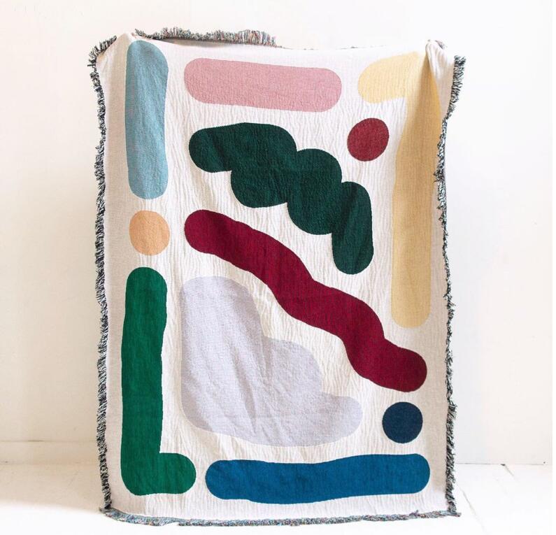 Хлопковое одеяло с цветными ли – обзор и цена Outdoor Camping Rugs