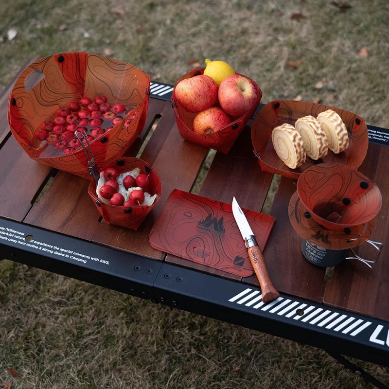 Складная посуда для кемпинга,  – обзор и цена Outdoor Camping Dining Set